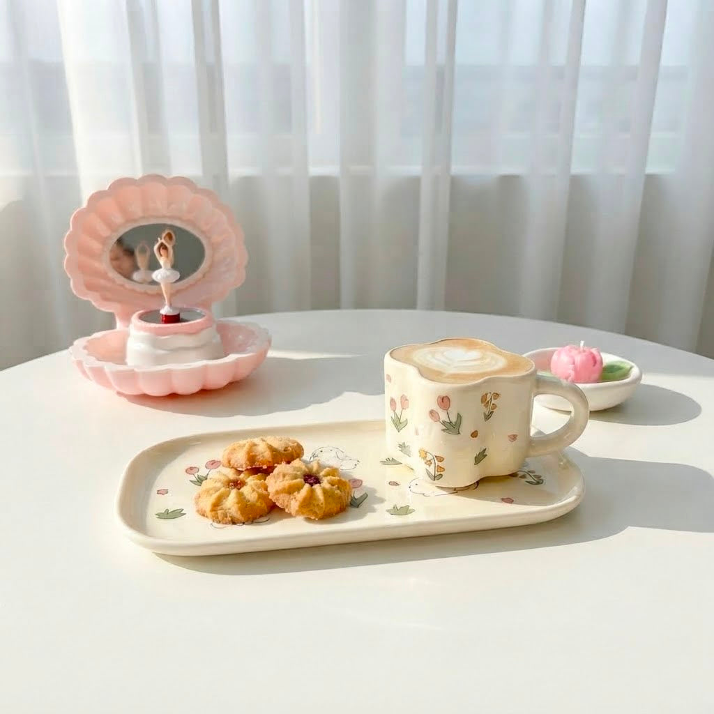 Bloom Bunny Mug & Tray Set