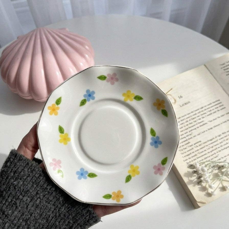 Full Set Of Pastel Garden Cup Tea Size