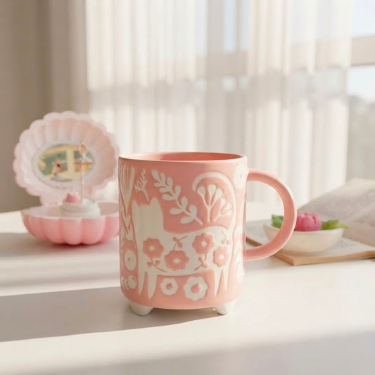 Cats Flowery Mug