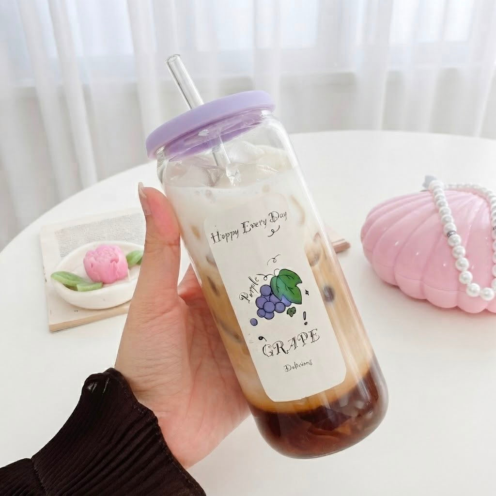 Fruity Glass Cup
