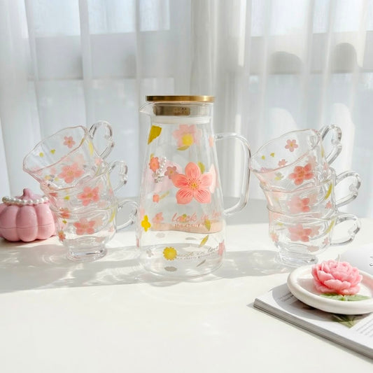 Floral Juice Set