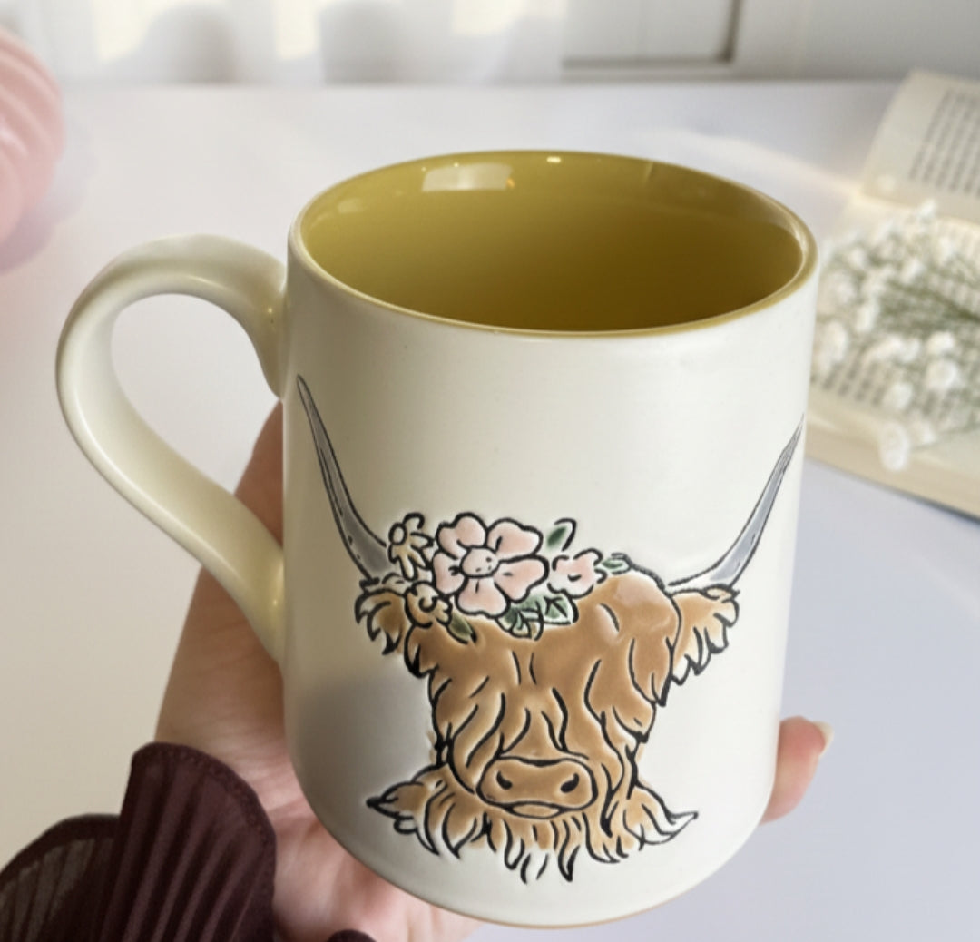 Flora Cow Mug