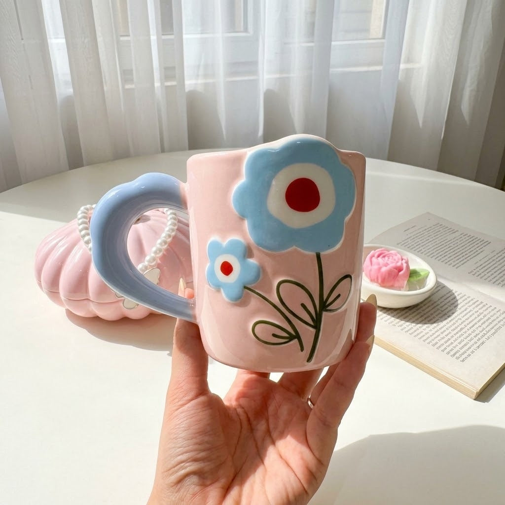 Pop-Out Floral Mug