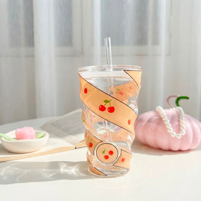 Cherry Glassy Cup