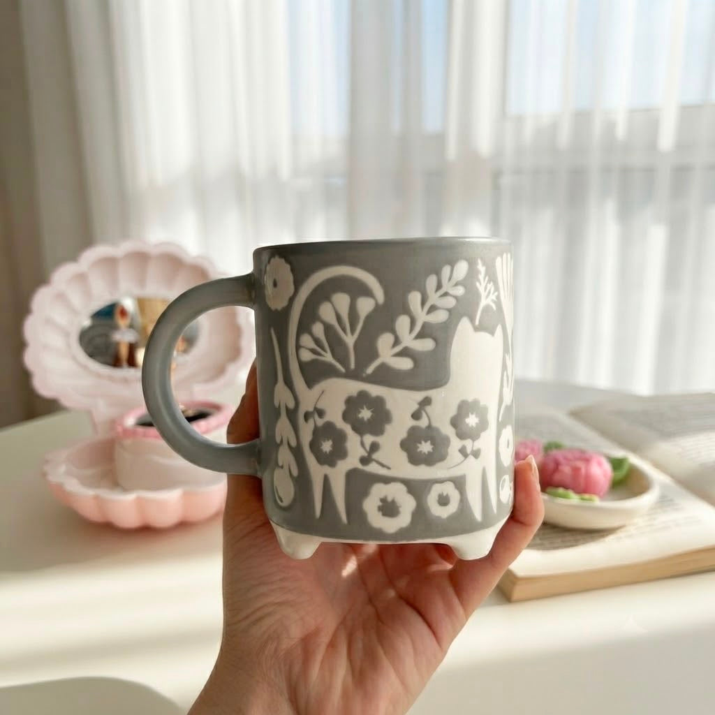 Cats Flowery Mug