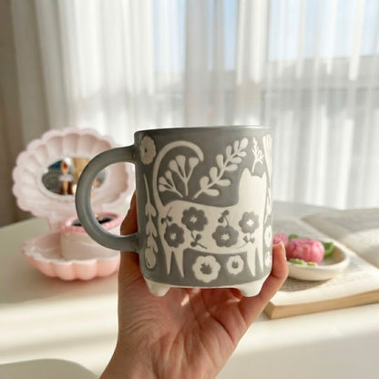 Cats Flowery Mug