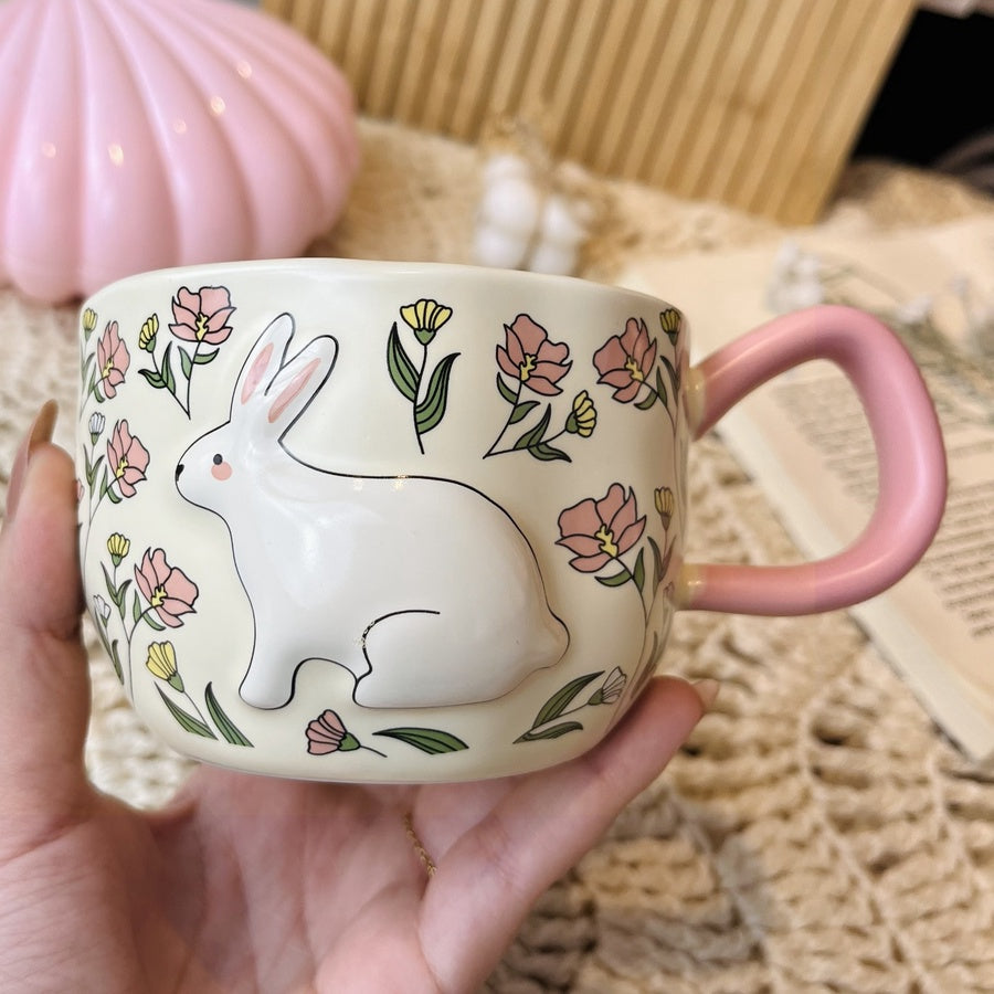 Flowery Bunny Mug