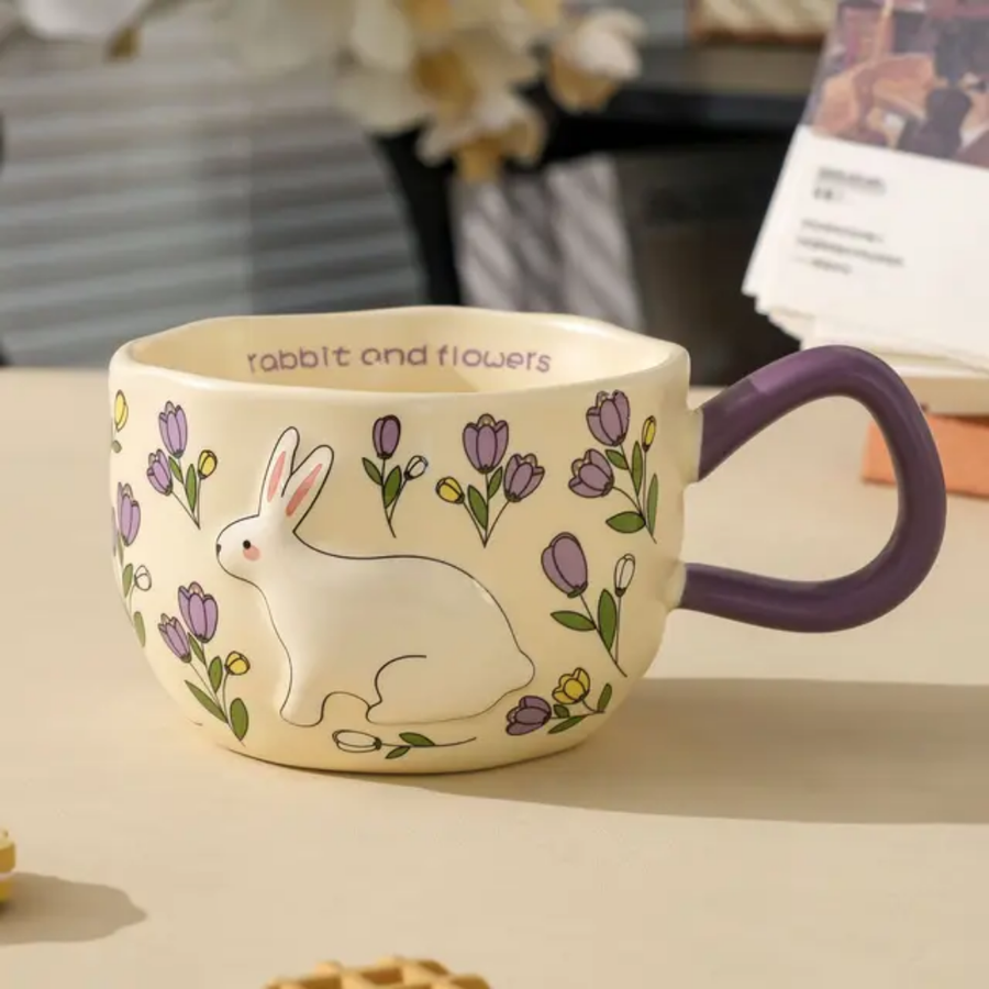 Flowery Bunny Mug