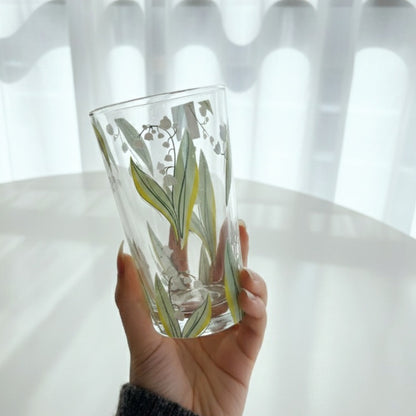 Set of Green juicy flowery Cup