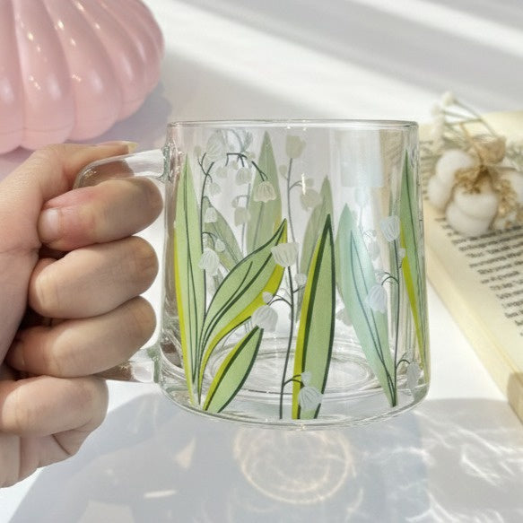 Glassy Flowery Cup