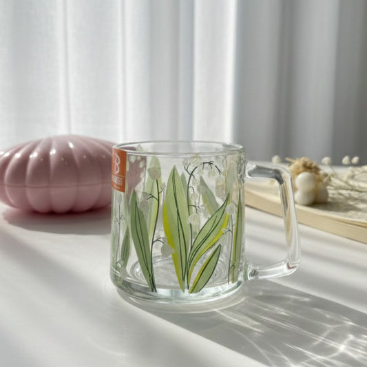 Glassy Flowery Cup