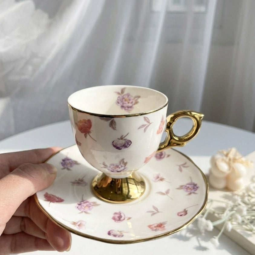 Full Set Of Peony Cup Coffee Size