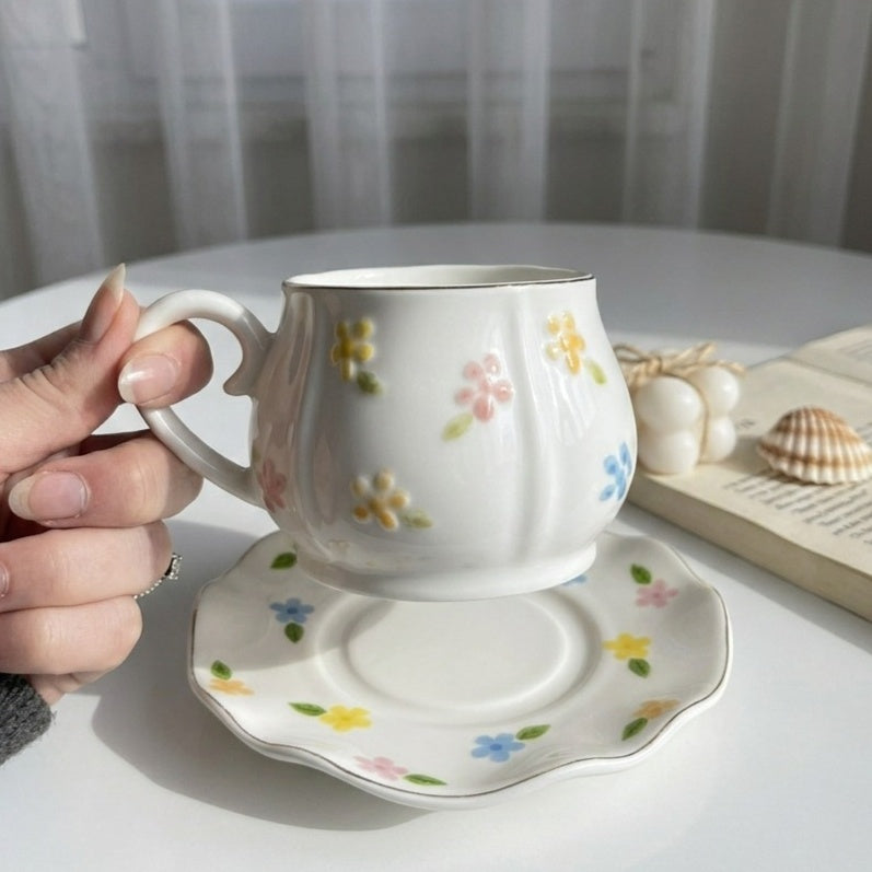 Full Set Of Pastel Garden Cup Tea Size