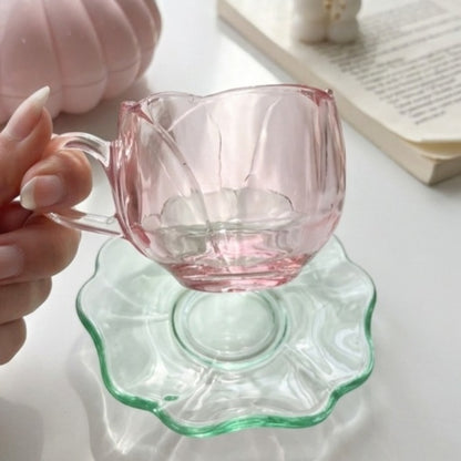 Pinky Glassy Tulip Cup