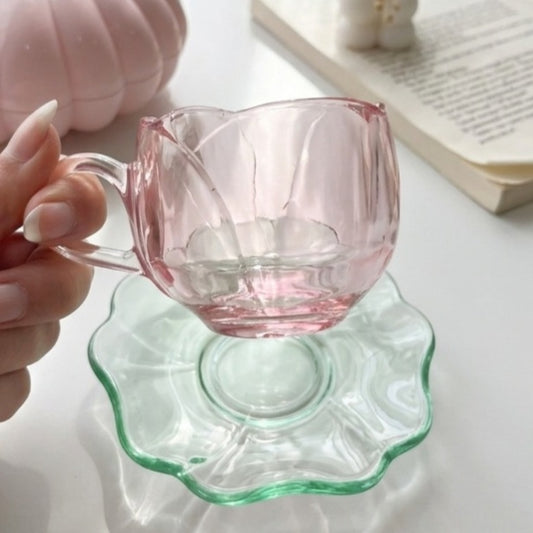 Pinky Glassy Tulip Cup