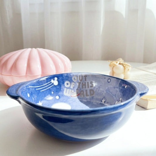 Blue Mickey Bowl With Hand