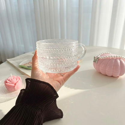 Large Dotted Glass Mug