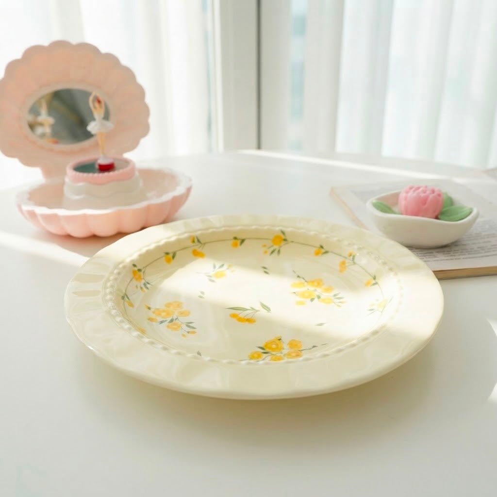 Yellow Bloom Plate