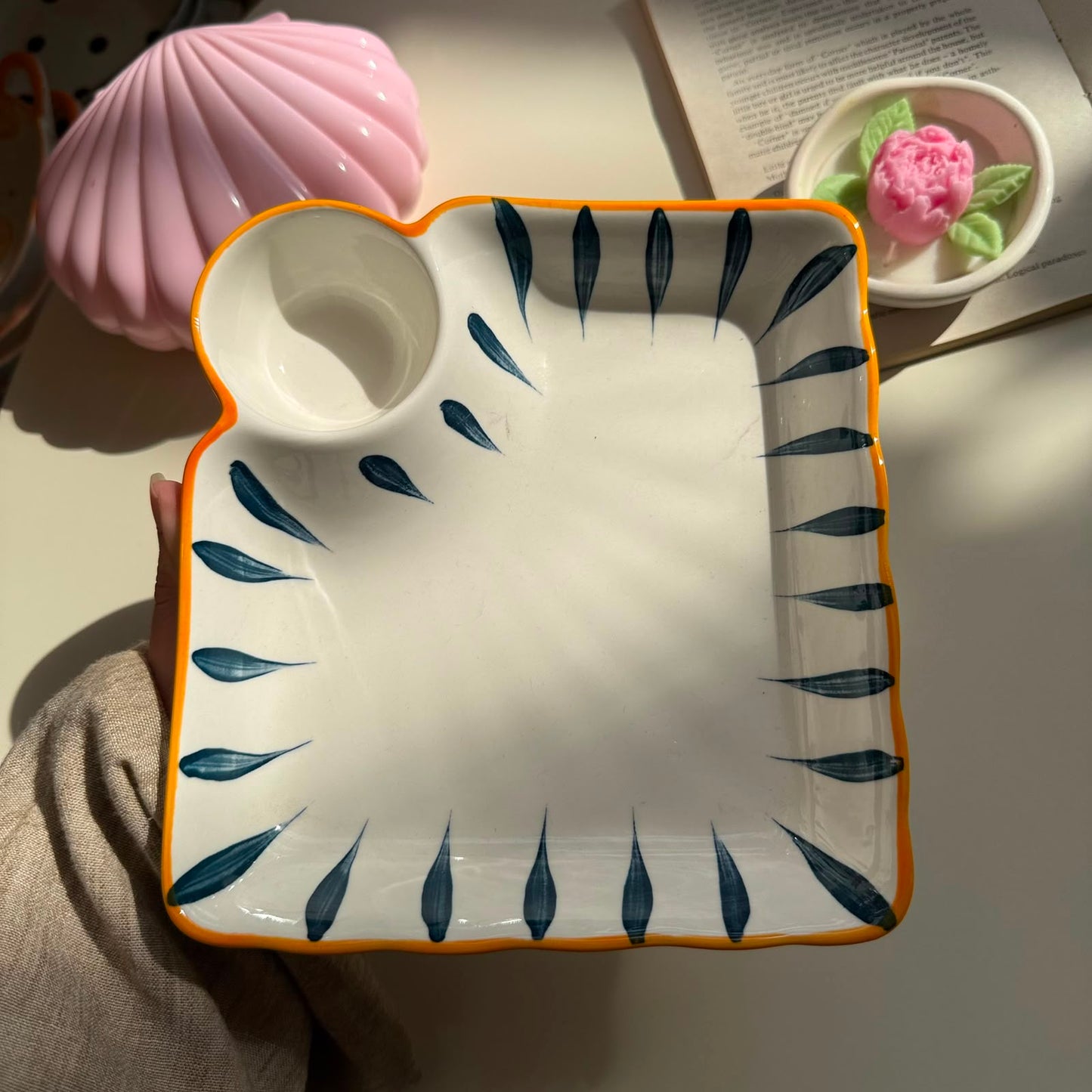 Navy Sauce Plate