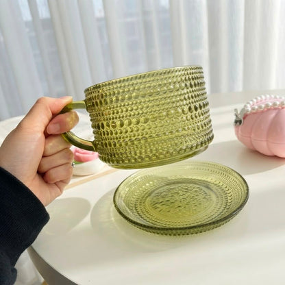 Large Dotted Glass Mug