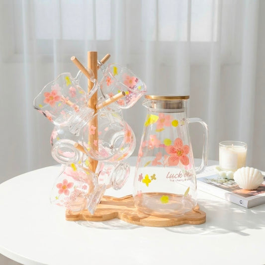 Floral Juice Set