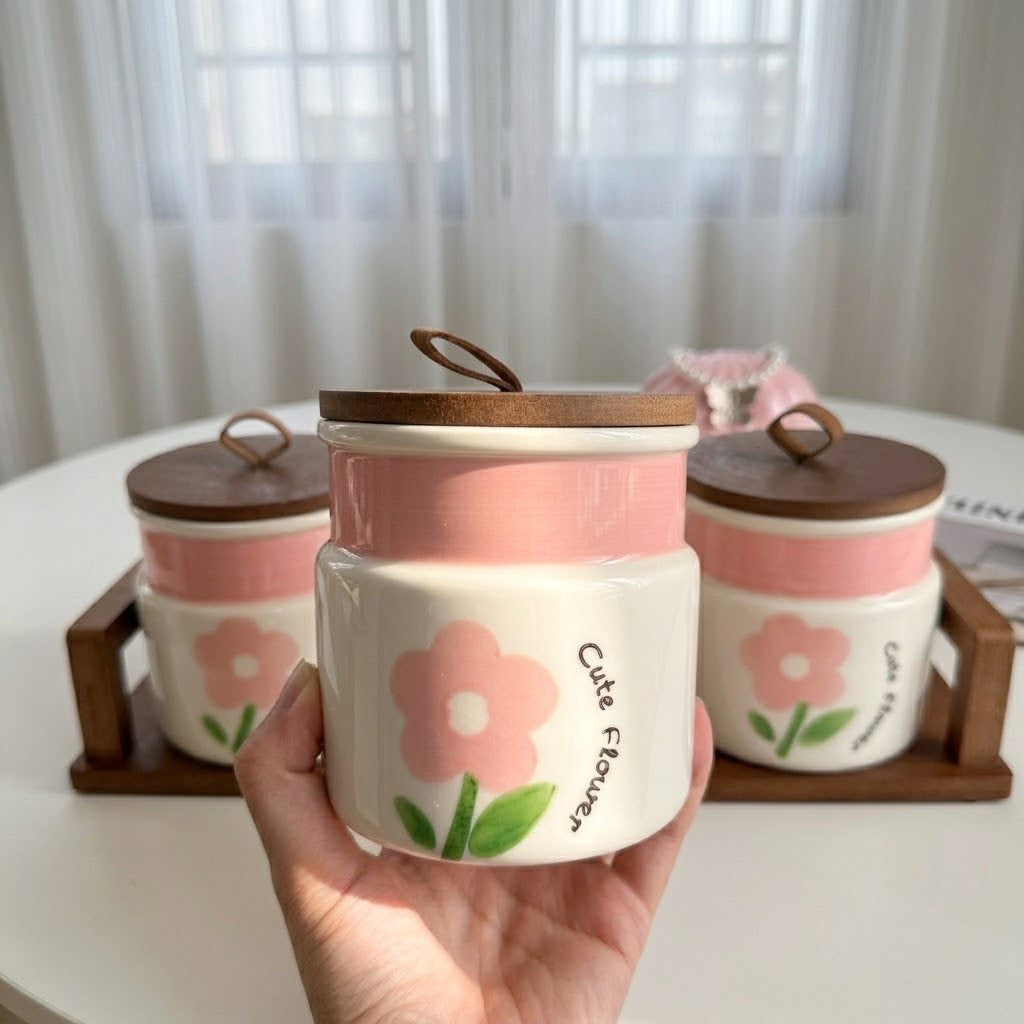Flowery Canister Set