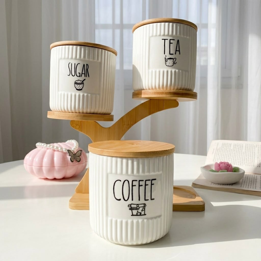 Tree Stand Canister Set