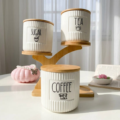 Tree Stand Canister Set