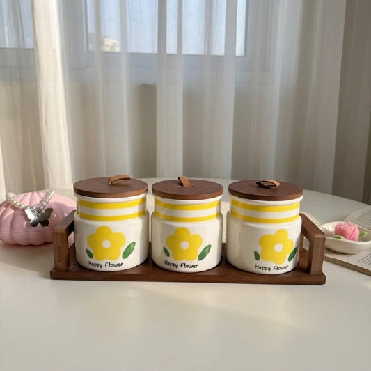 Flowery Canister Set