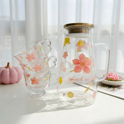 Floral Juice Set