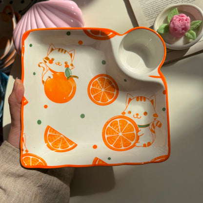 Orange Sauce Plate