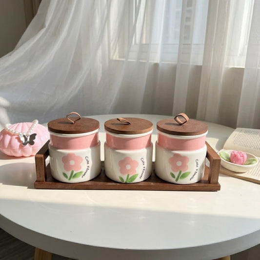Flowery Canister Set