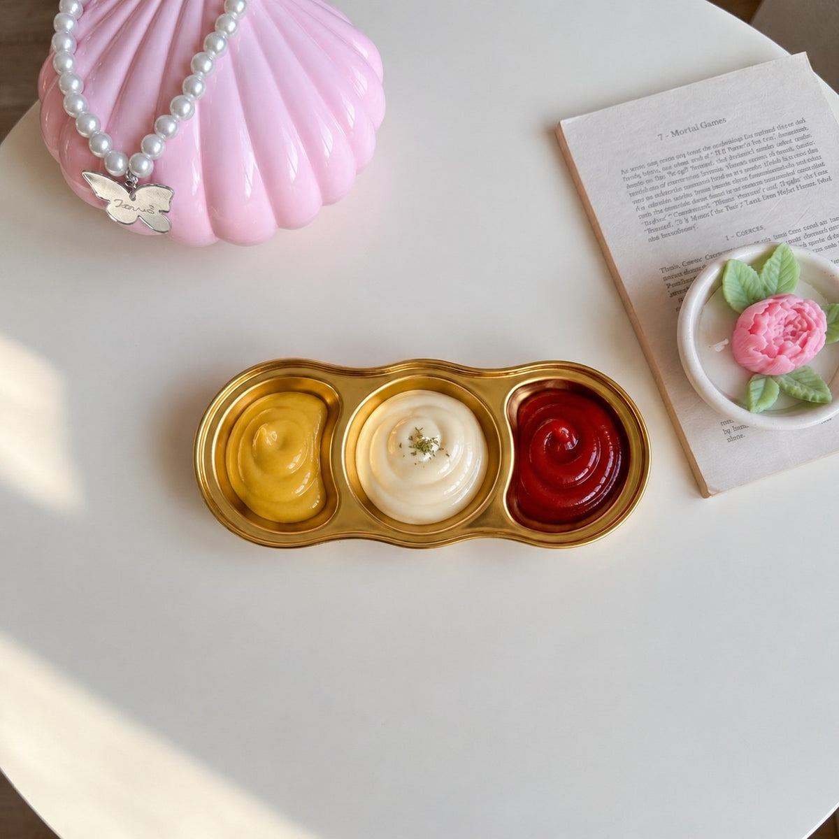 Golden Glow Sauce Tray