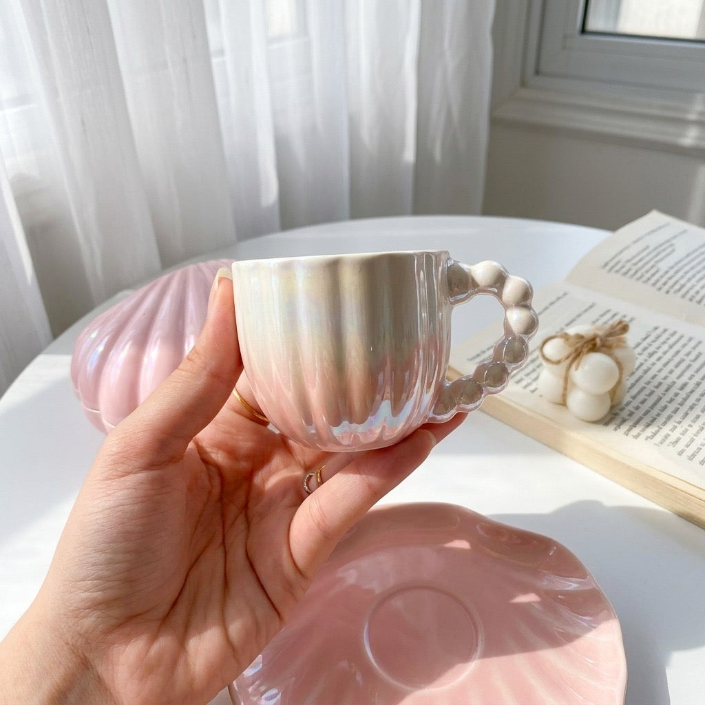 Pinky Pearl Coffee Cup (one piece)