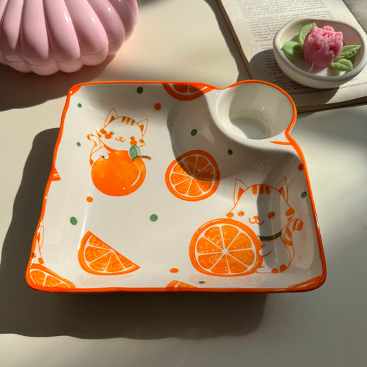 Orange Sauce Plate