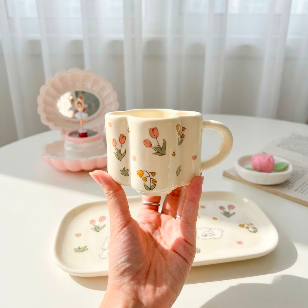 Bloom Bunny Mug & Tray Set