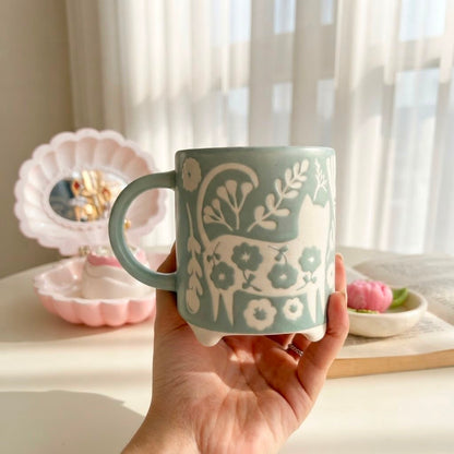 Cats Flowery Mug
