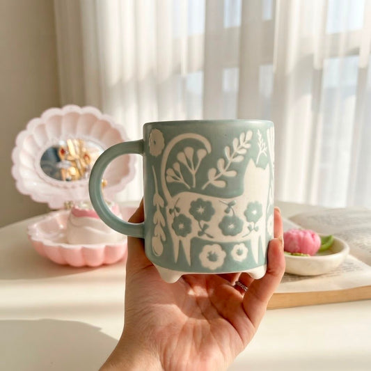 Cats Flowery Mug