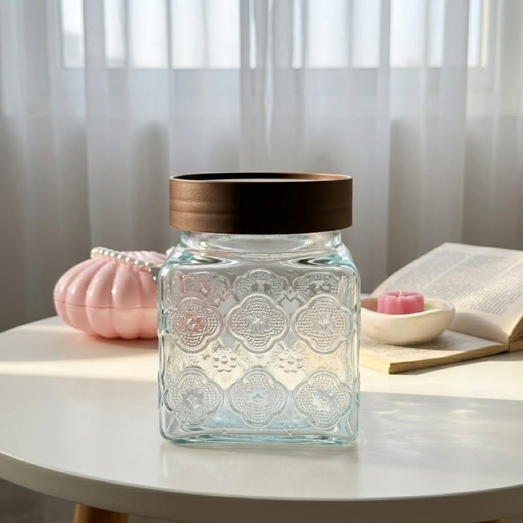 Glassy Storage Jar Set