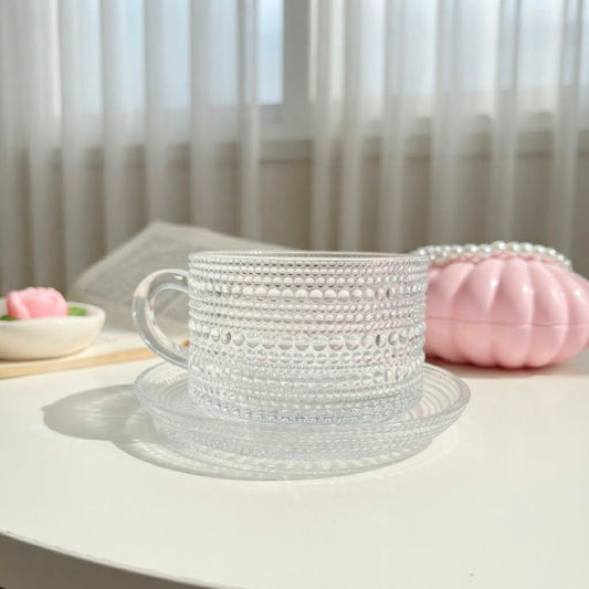 Large Dotted Glass Mug