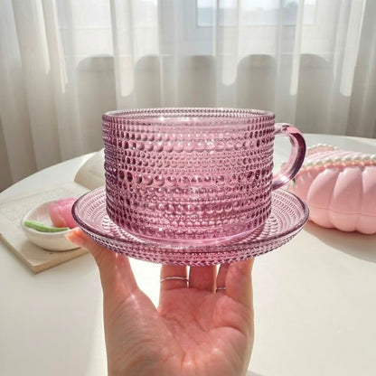 Large Dotted Glass Mug