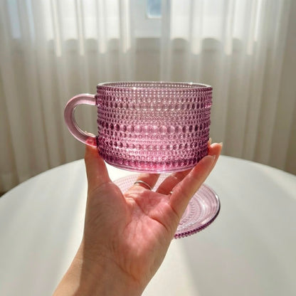 Large Dotted Glass Mug
