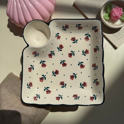 Rosy Sauce Plate