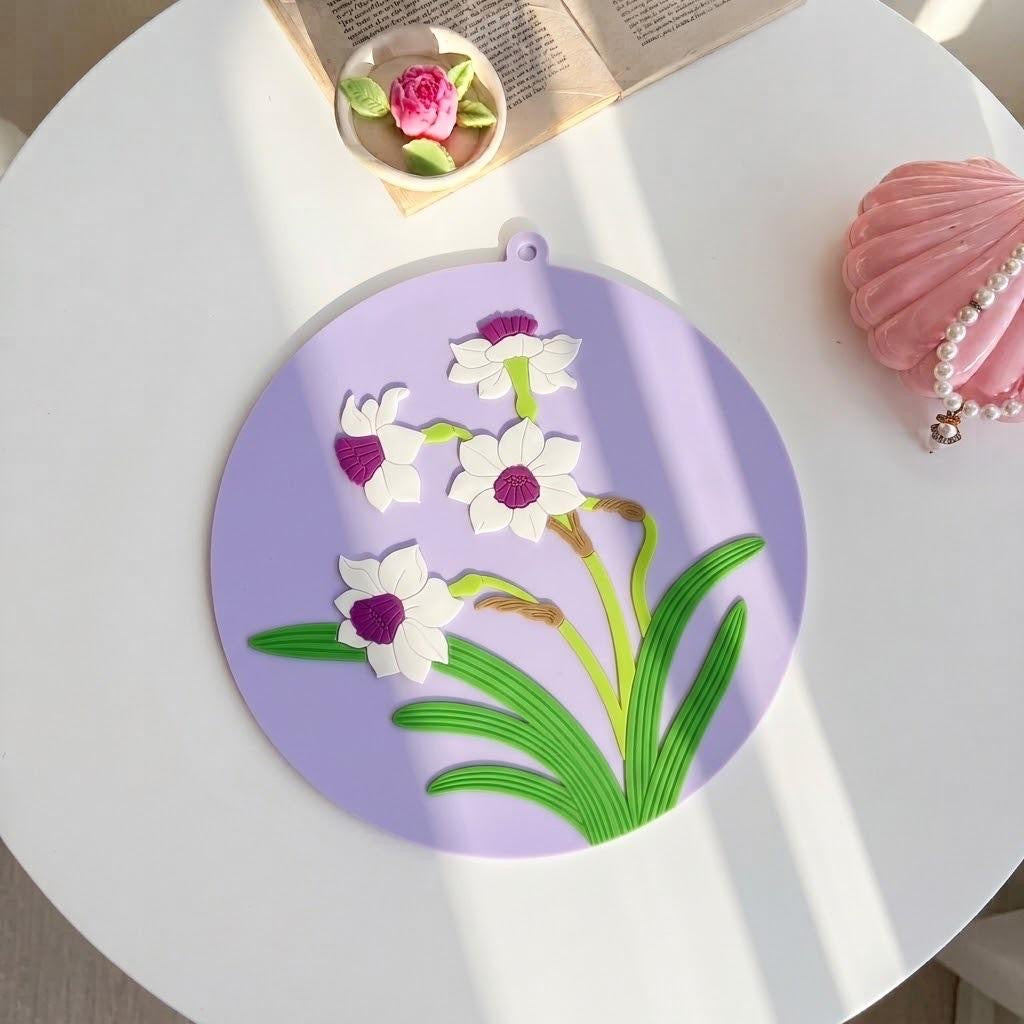 Flowery Silicone Pad
