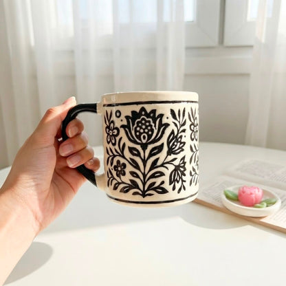 Black Blossom Mug