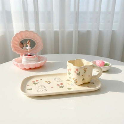 Bloom Bunny Mug & Tray Set