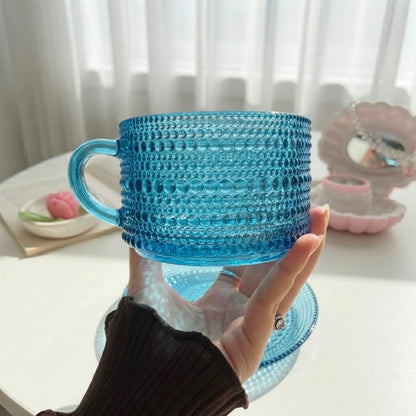 Large Dotted Glass Mug