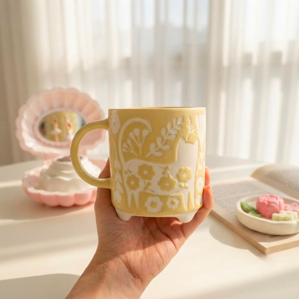 Cats Flowery Mug