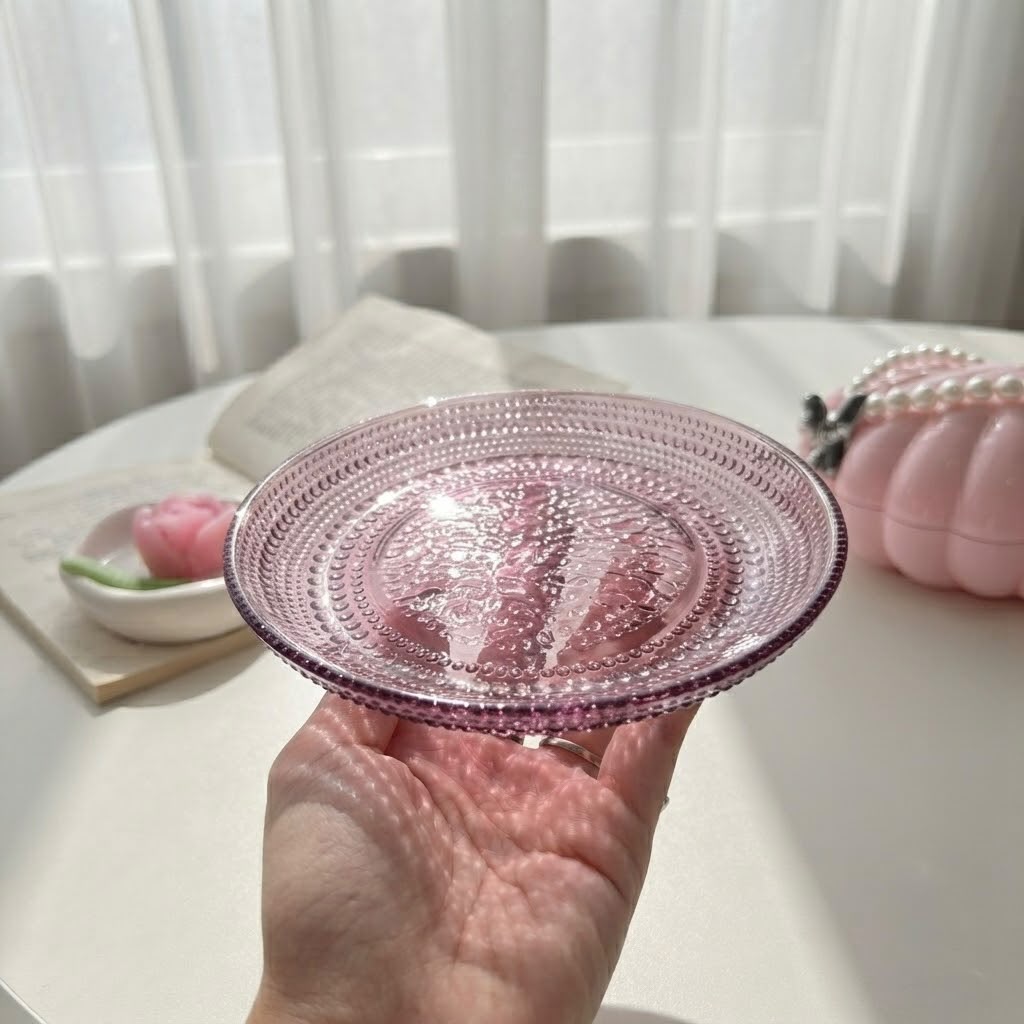 Large Dotted Glass Mug
