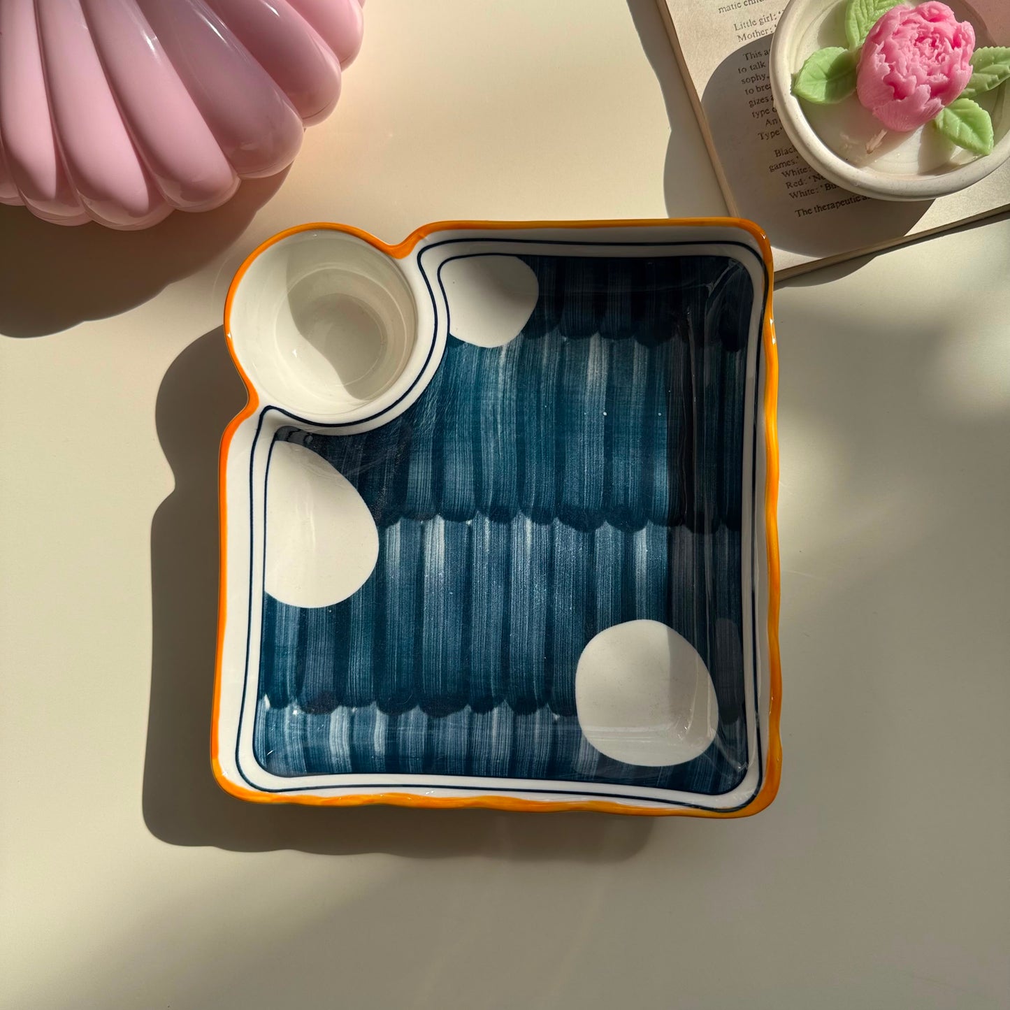Navy Sauce Plate